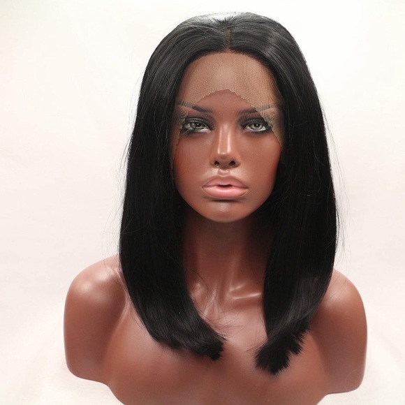 - ? TILSE BLACK STRAIGHT BOB LACE FRONT WIG? *NWT* main image 4